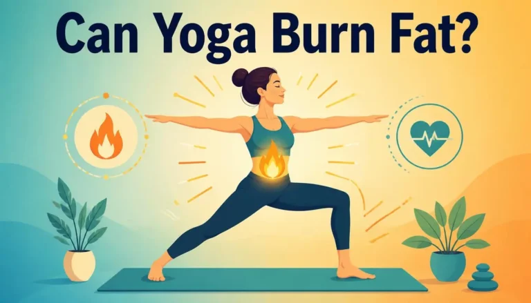 Woman practicing yoga to show how can yoga burn fat and support weight loss