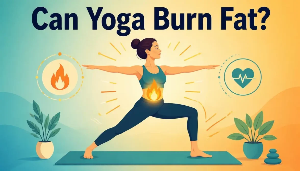 Woman practicing yoga to show how can yoga burn fat and support weight loss